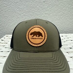 Triminator Olive Green and Black Trucker Hat
